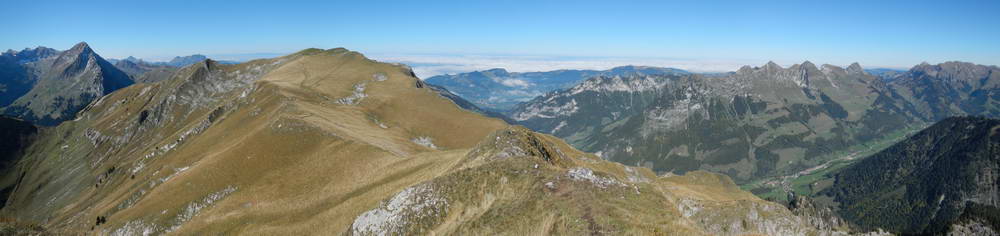 Panorama sur la Hochmatt depuis le Cheval Blanc