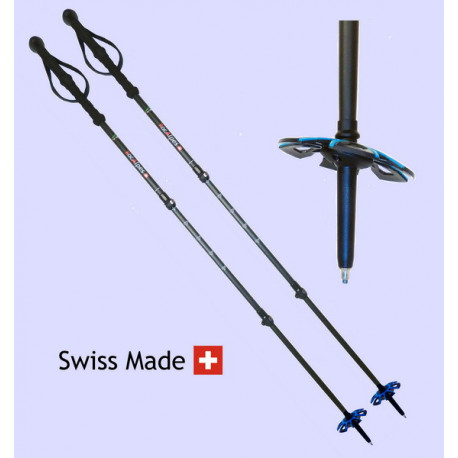 Bâtons spécifiques pour le ski de randonnée