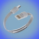 USB - Micro-USB bracelet cable for charging and data