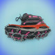 Crampons for walking shoes with 12 steel teeth