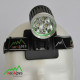 RocAlpes RV660 Sehrleistungsstarke Lampe mit 3 Cree XM-L2 LEDs, mit Li-Ion Akku