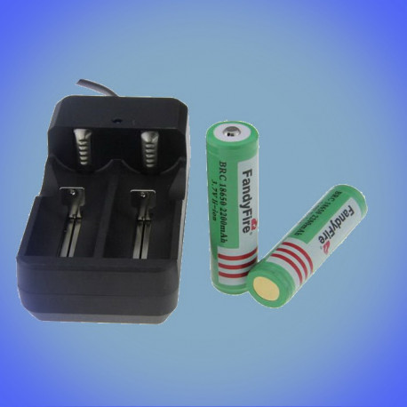 110-240V charger 2x 18650 cells with two Li-ion cells