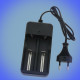 110-240V charger 2x 18650 cells with two Li-ion cells