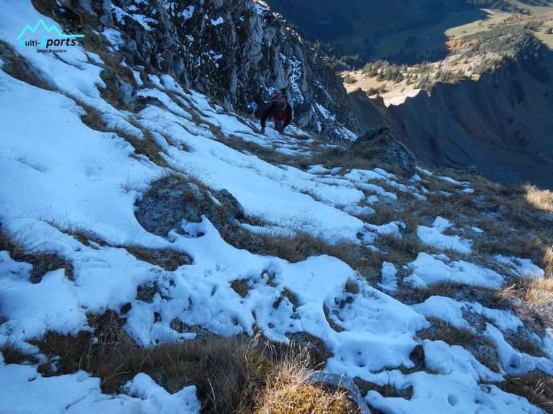 RocAlpes Multi-sports La montée sur la Dent de Folliéran