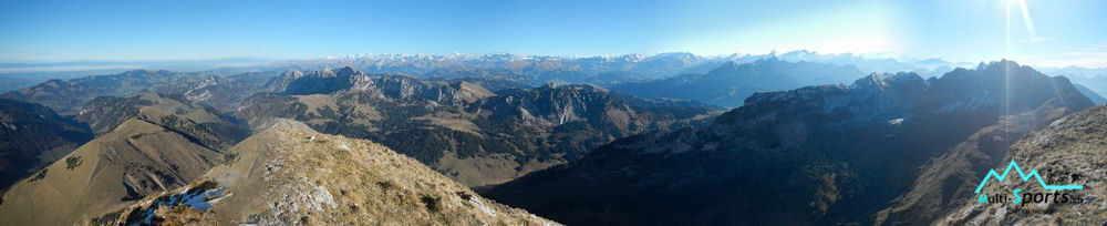 RocAlpes Multi-sports Panorama depuis la Dent de Folliéran