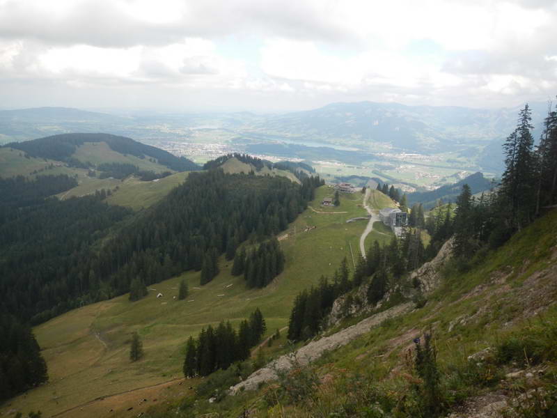 Vue sur Bulle depuis la face de la via ferrata