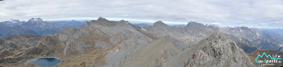 RocAlpes Multi-sports panorama depuis le Grand Chavalard Fully km